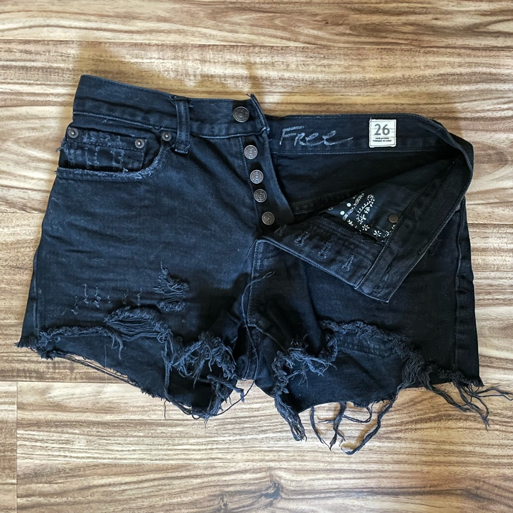 Free people distressed shorts